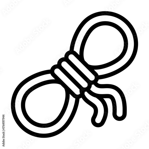 Nautical Rope Vector Line Icon Design