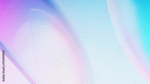 Gradient transparent geometry background, 3d rendering 4k