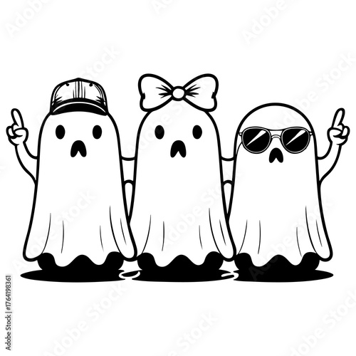 Cute Ghost Friends