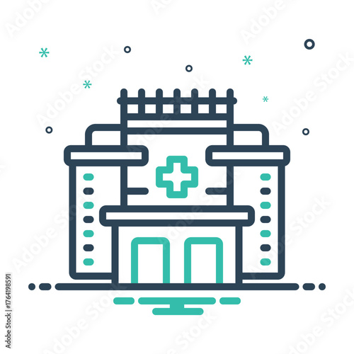 Mix icon for pediatric hospital