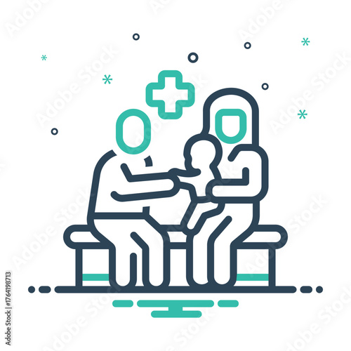 Mix icon for pediatrician visit
