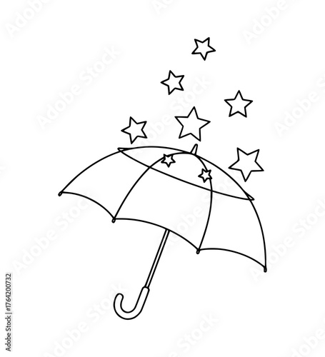 Umbrella Catching Stars