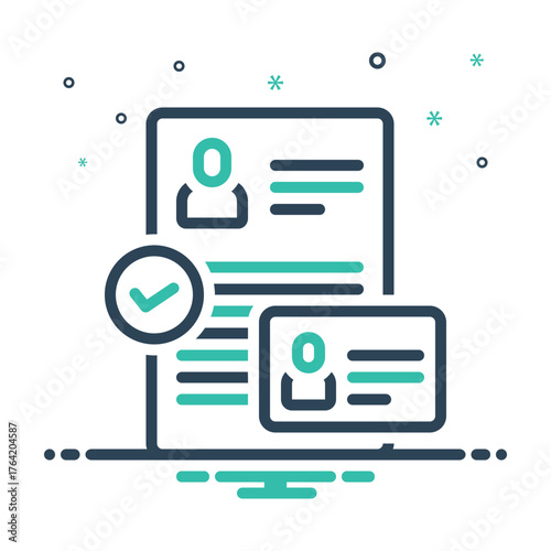 Mix icon for account verification