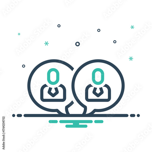 Mix icon for client communication