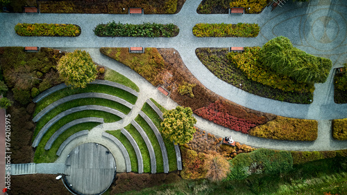 scenic urban amphitheatre, an architecturally crafted urban garden offering peaceful recreational