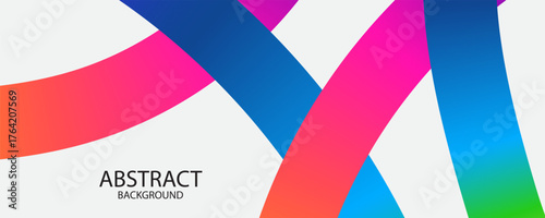 Abstract Color Lines background. with Wave Color Shapes Pattern. Rainbow Colored Fluid Graphic Elements. Posters with 3D Wavy and Spiral Ribbons, colorful waves cards, cover, flayer, cover banner.