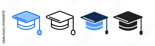 Mortaboard multiple icon