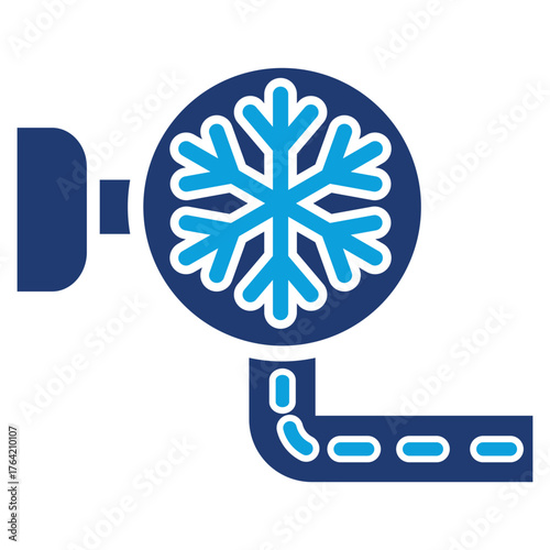 Refrigerant Line Blue icon