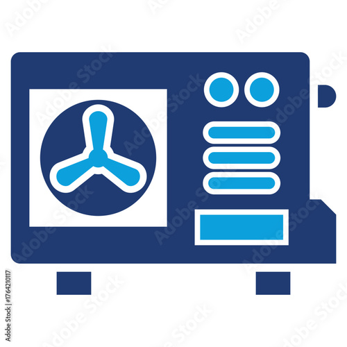 Compressor Unit Blue icon