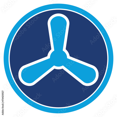 Fan Motor Blue icon