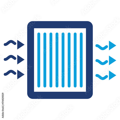 Filter AC Blue icon