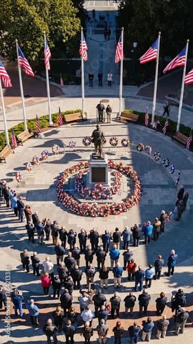 Wallpaper Mural A poignant commemoration ceremony honoring fallen heroes and celebrating Veterans Day with solemn tributes and community remembrance Torontodigital.ca