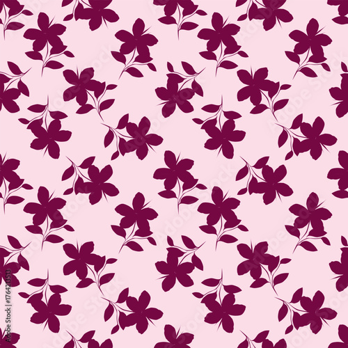 seamless pattern with floral pattern