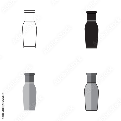 BOTTLE ICON CAN BE USED FOR OIL, GLUE AND BEAUTY PRODUCTS