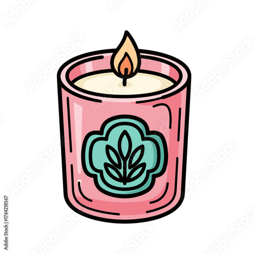 aromatherapy candle close-up