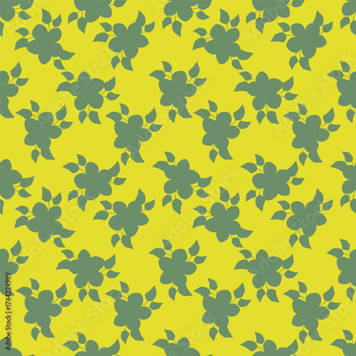 seamless pattern with floral pattern