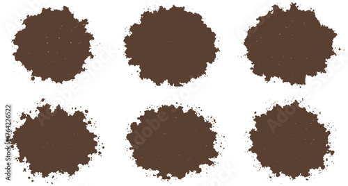 Organic chocolate splash collection, set for food advertising and dessert promotions