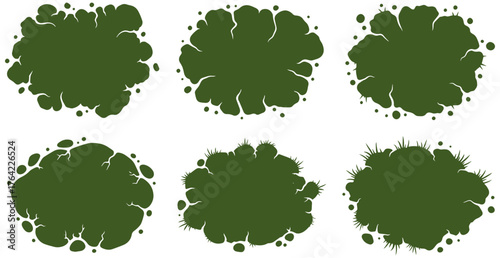 Lush mossy textures for nature designs, creating a soft, organic, and earthy feel naturally