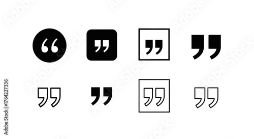 Set of Quotation Marks Icons2
