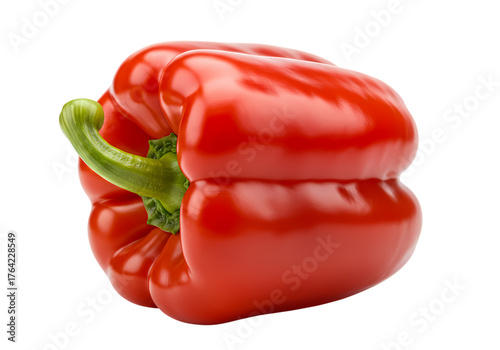 Vibrant red bell pepper for healthy meal creations