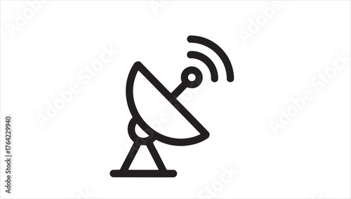 Modern internet connectivity signal icon with vibrant color spectrum and communication waves