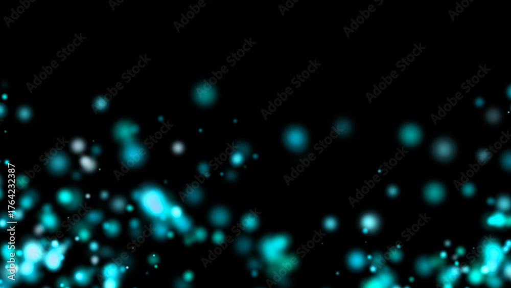 Fototapeta premium Abstract lights defocused boke. Blurred bokeh isolated overlays background. Dust particles with real lens flare stars. glitter. Merry Christmas and New Year texture