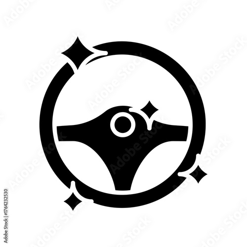 Car wash icons set. Simple black and white car wash sign icon Car wash icon black vector flat design set icons washing machine Car wash icon