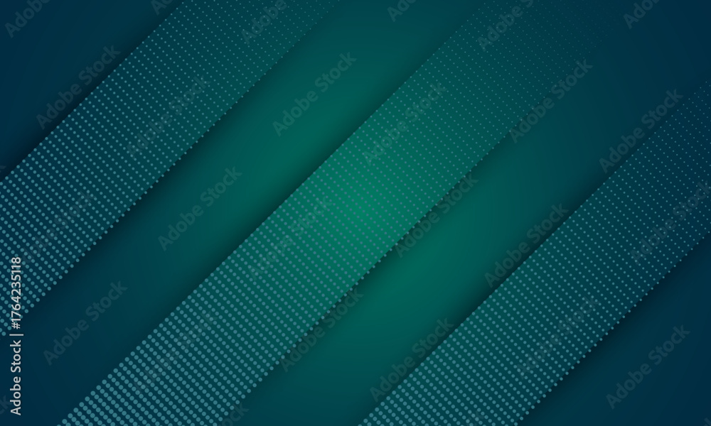 Obraz premium Abstract Teal Background with Diagonal Dotted Lines and Gradient.