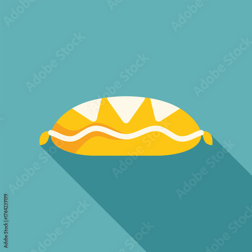 Comfortable orthopedic pillow promoting proper spinal alignment during sleep
