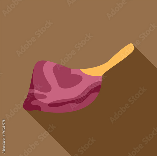 Grilled lamb meat with bone, embodying culinary excellence and savory flavors