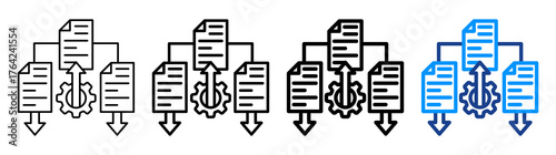 Prioritization Icon Different Style Outline Collection Set