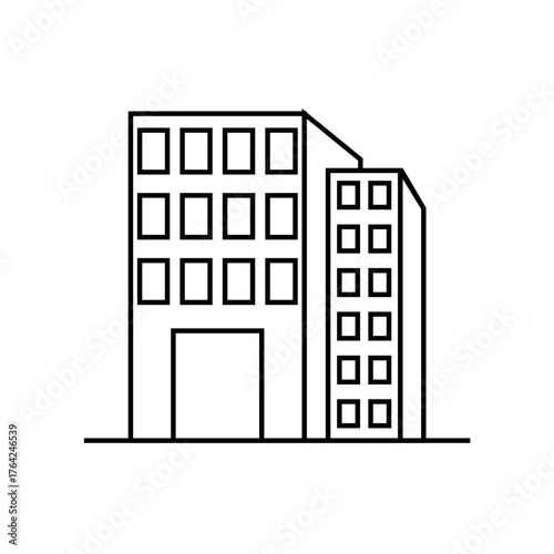 office bulding icon vector illustration