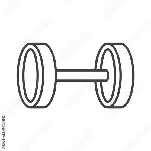 big barbell icon vector illustration