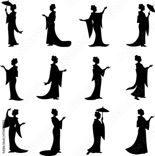 Romantic Couple Silhouette Set