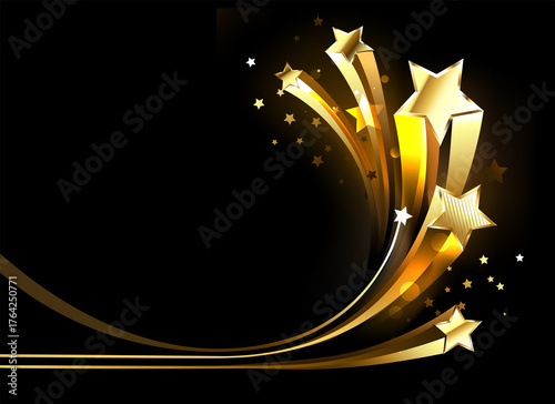 Golden stars and comets