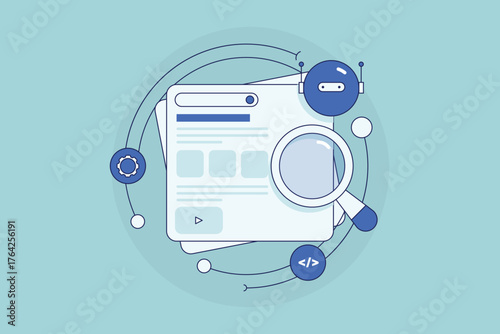 Autonomous AI agent code and configure website SEO task and enhanced search visibility. 