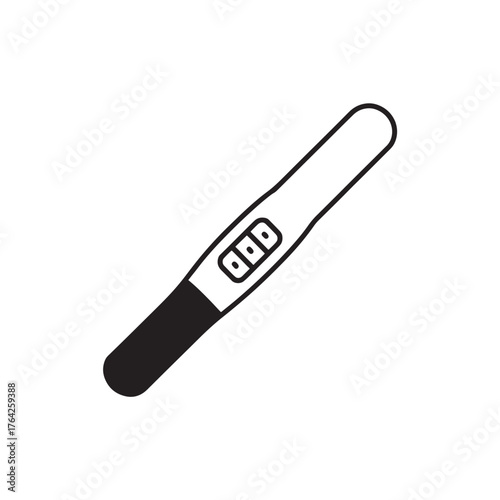 Minimalist pregnancy test icon vector illustration