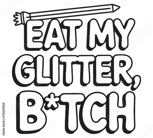 Swear Word Bold and Easy Coloring Pages For Adults And Kids 