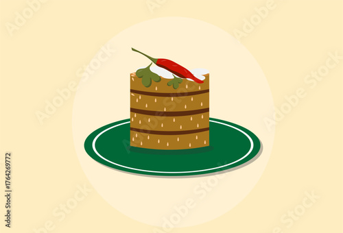a plate of cutlets on a light background,