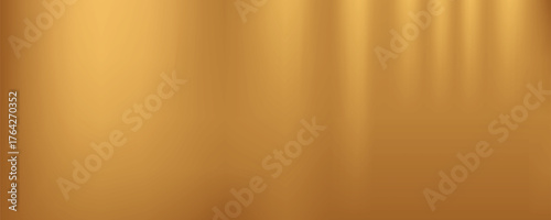 Gold abstract blurred gradient background with curtain pattern. Vector illustration.