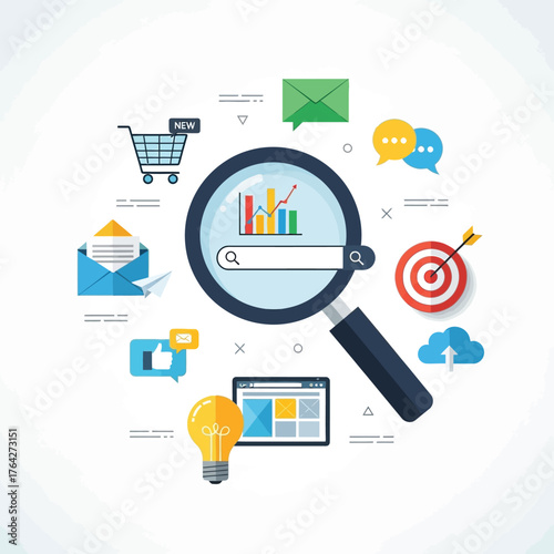 Aesthetic Digital Marketing Technology Graphic