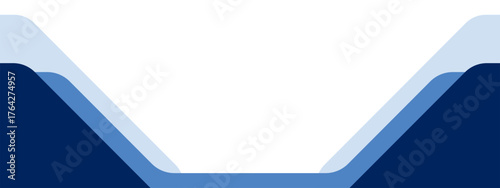 corporate blue layered abstract background with geometric curve for professional presentation banner and card