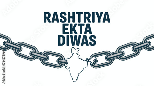Rashtriya Ekta Diwas Unity Chain India Map