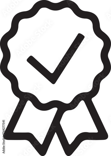 Guarantee Vector Silhouette icon