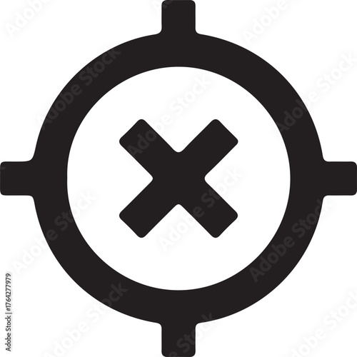 Location Off vector icon eps 10 