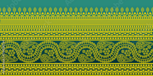 beautiful graphic saree design and this sari design is in Indian style which is for textile fashion industry and it can be used as wallpaper backdrop and website bg this style is originated in india 