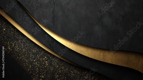 Black and gold luxury-style background for Black Friday sale promotions with elegant texture and premium design