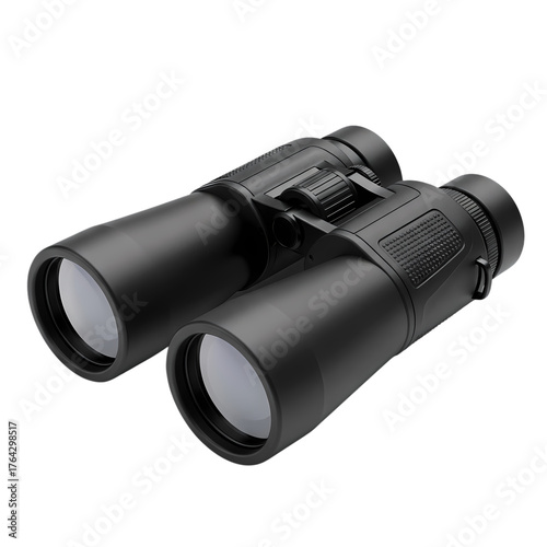 Modern black binoculars for clear distant viewing