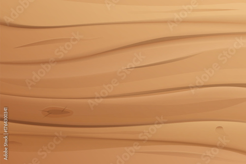 Vector wooden board horizontal background. Horizontal realistic brown wood ve...