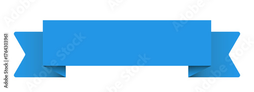 blank ribbon isolated on transparent background. blank ribbon